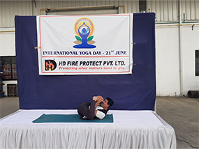 HD Fire Protect Yoga Day celebration 2023